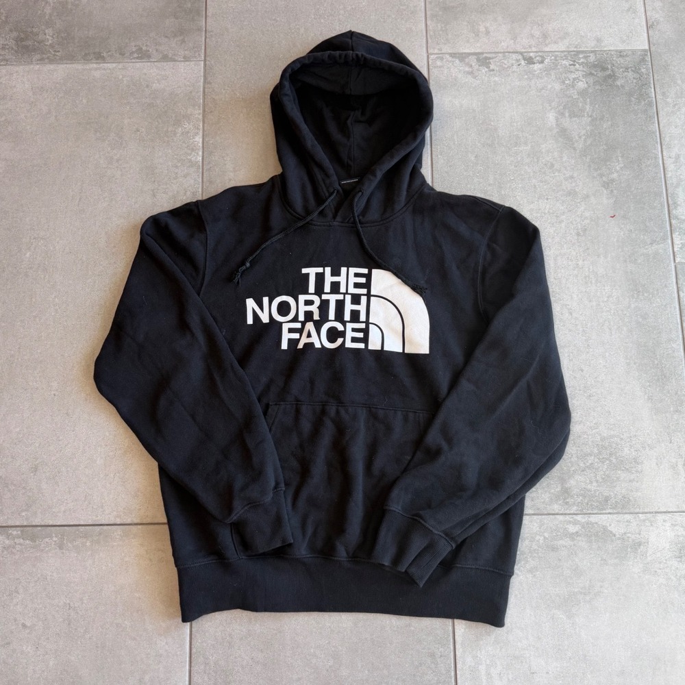 The North Face Mens Half Dome Logo Pullover Hoodie Black Medium NF0A4M4B